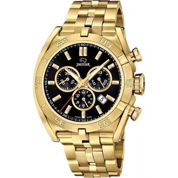Executive Chrono Forgyldt stål Batteridrevet quartz Herre ur fra Jaguar, J853_4